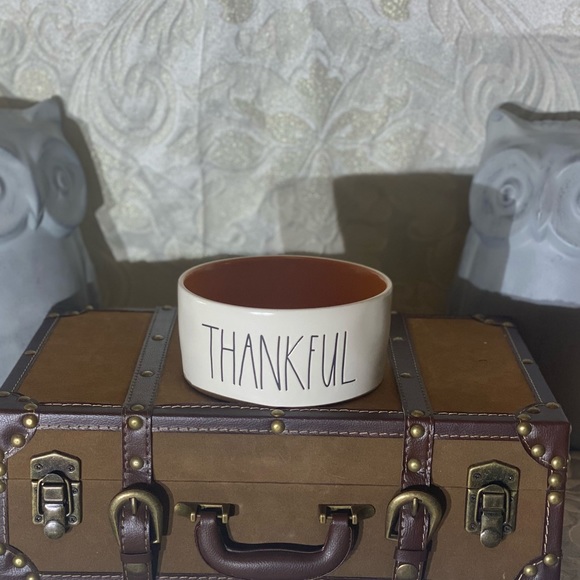 **SOLD On Mercari** Rae Dunn "THANKFUL" Dog Bowl - Picture 2 of 3